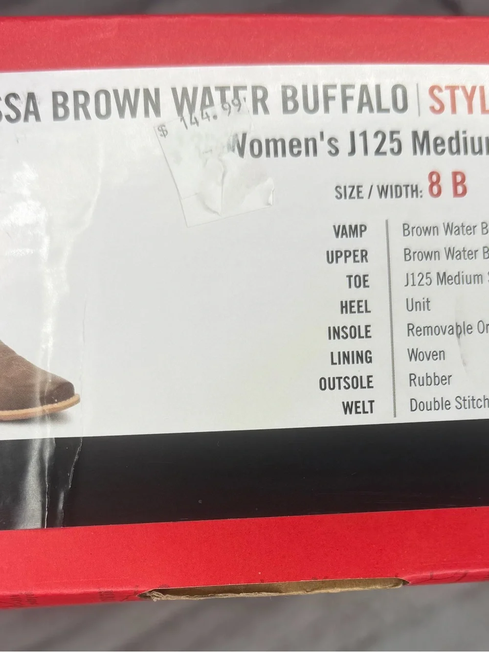 NEW Justin Boots Women's Jesse Brown Western Cowgirl Boots - Square Toe 8 B - Picture 9 of 9